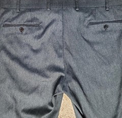 Lauren Ralph Lauren Black Label Charcoal Gray Mens 36×29 Flat Front Dress Pants