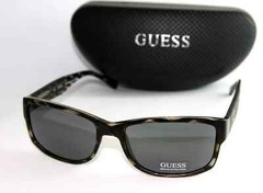 Guess Men’s Sunglasses GU6755-GRY-3 Gray Striped Square Frames NEW Authentic