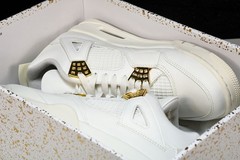 AQ9129-170 AJ 4 Retro Metallic Gold Size 4-13
