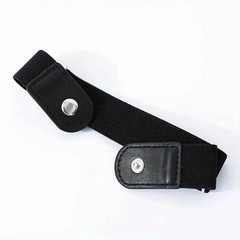 2 Pack No Buckle Elastic Belt Invisible Loop Belt for Jeans Pants*