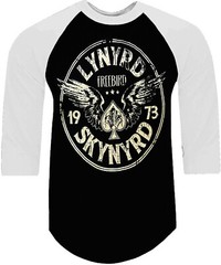 LYNYRD SKYNYRD CIRCLE PUNK ROCK SHIRT RAGLAN 3/4 SLEEVE (Multiple Variations)