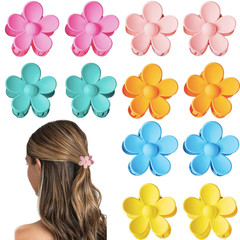 12 Pcs Colorful Mini Hair Claw Small Hair Clips for Women Kids Girls, 1.37 Inch