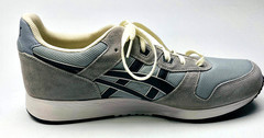 Asics Lyte Classic Mens 13 Gray White Suede Shoes Sneakers Athletic 1201A477-029