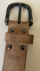 Dickies Mens Belt Work 1.5 inch Wide Leather Tan Brown size 44