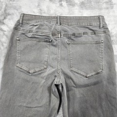 Maurices Jeans Womens M-L Gray Low Rise Skinny Jegging Stretch Denim Casual