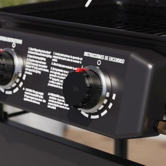 Master Forge Small 425-Sq.In Black 2 -Burner Liquid Propane Gas Grill|120164