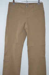 Athleta Beige 95% Nylon/5% Spandex Straight Leg Cargo Pants Size 4