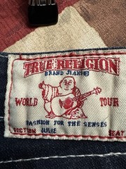 True Religion World Tour Womens Skinny Jeans Dark Wash Low Rise Denim Sz 25