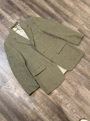 Vintage Bill Blass Black Label 100% Camel Hair Blazer Sport Coat Olive Green 42R