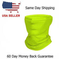 2 X FACE MASK Bandana Neck Gaiter Headbands Reusable Breathable UV Sun Shield