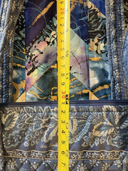 Vera Bradley Blue Tote Bag Quilted Cotton Floral Carry Shoulder Purse Retired
