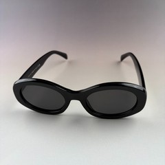 New In Box – Celine Triomphe Oval Women Sunglasses Black Designer Summer Travel