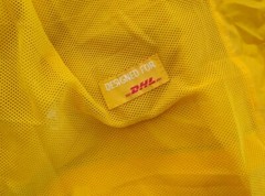 Reflective Yellow Nylon Work Jacket M Mens Lightweight Reflective Delivery Rain