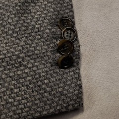 SPADA Roma Sport Coat Men 44 (EU 54) Wool Polyamide Knit Surgeon Cuff Italy Made
