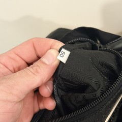 PRADA Nylon Small Backpack Black Triangle Logo Drawstring Flap Buckle Authentic