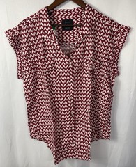 Jachs Girlfriend Ladies Short Sleeve Loose Fit Blouse Pick Your Size & Color NWT