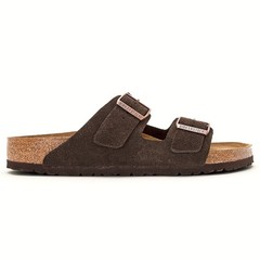 Birkenstock Arizona Suede Leather Mocha Sandals Unisex Shoes New w/ Box