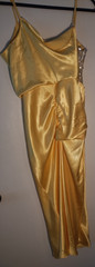TOPSHOP Yellow Silky Slinky Slip Silver Dress — NWT — Size 6 USA