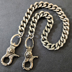 Solid brass Stainless steel Wallet chain Vintage finish Handmade in Japan GLSK