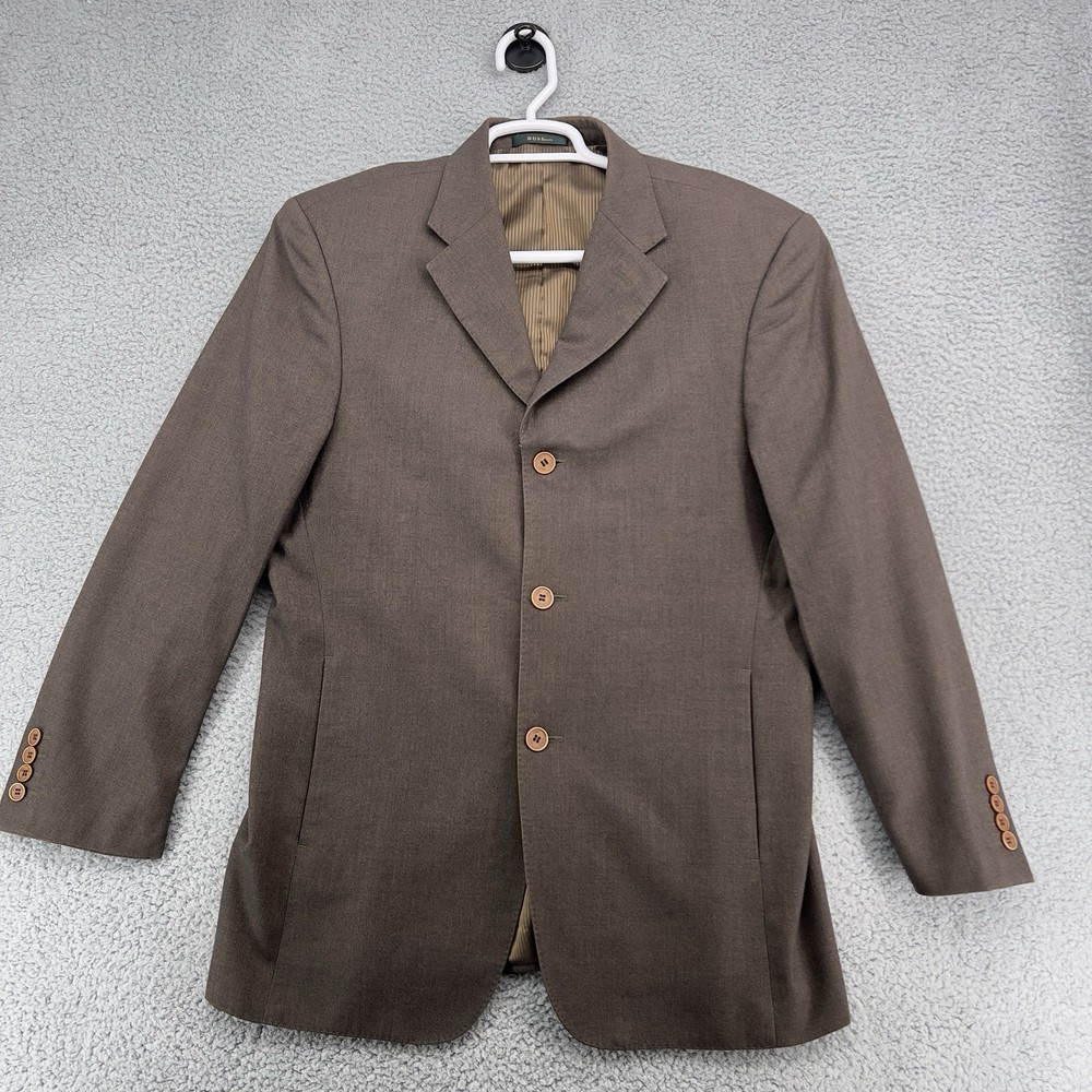 Hugo Boss Loro Piana Super 100’s Blazer 42R Jacket Brown Made Italy Wool