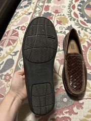 Johnston & Murphy Men’s 9.5 Brown Woven Leather Slip-On Dress Loafer