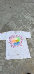 Vintage 90s Penn Tennis Abstract Neon Graphic T-Shirt Oneita Power-T