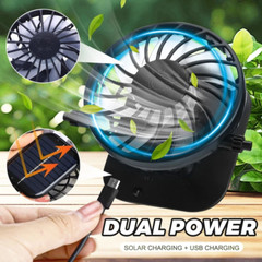 Sun Hat with Fans Solar Power USB Cooling Hats Wide Brim Fishing Camping Bucket