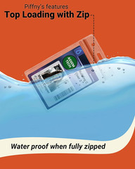 Clear ID Holder for Lanyard – ID Card Holder Waterproof (Inches, 2.25 x 3.5 Vert
