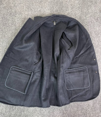 Banana Republic Mens Blazer Navy Blue Wool Blend One-Button Unconstructed XS