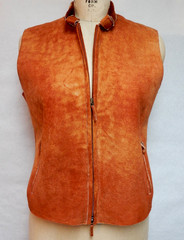 Burberry Prorsum Runway Vintage Shearling Babbage Vest Italy Size 6 EUC