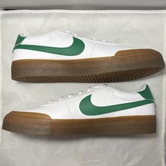 Nike Court Shot White Green Mens Size 12 Malachite Gum Skate Shoes Sneakers