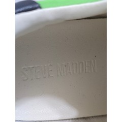 Steve Madden Burst Lime Green Black Suede Fabric Sneakers BURSO1S1 Mens 8M