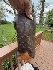 LOUIS VUITTON Cabas Alto Monogram XLarge Shoulder Tote Bag Brown Initials