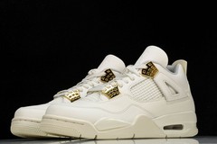 AQ9129-170 AJ 4 Retro Metallic Gold Size 4-13