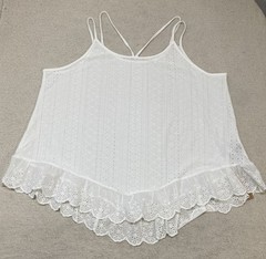NWT SheIn Frenchy Tank Top Women’s 3XL Curve White Lace Flowy
