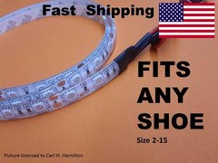 LIGHT up “your” SHOES fits any size 5 6 7 8 9 10 11 12 13 14 15 .5 cut to fit