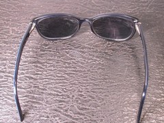 Fendi Blue Clear Logo Print Sunglasses Made in Italy FRAME ONLY