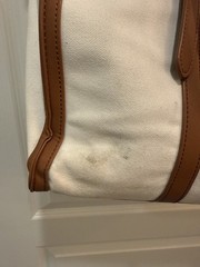 LOVESACK – Canvas & Faux Leather Tote / Shoulder Bag