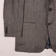 Hickey Freeman Wool Silk Cashmere Sport Coat Blazer 40S Brown Herringbone USA