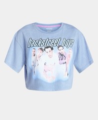 Juniors Backstreet Boys Cropped Tee Size Xs 0/2