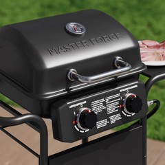 Master Forge Small 425-Sq.In Black 2 -Burner Liquid Propane Gas Grill|120164