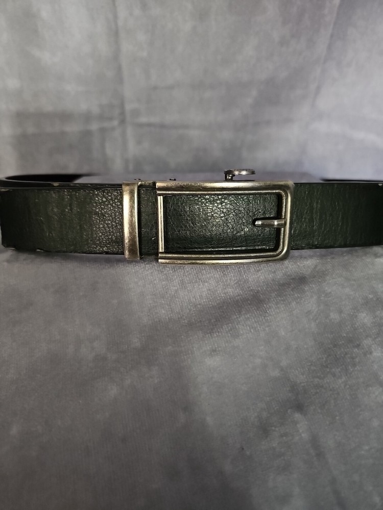 Men’s Belt Leather Ratchet Belts Automatic Buckle 1.37inch Width