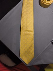 Church’s – Solid Color Microdrawing Geometric Silk Tie Made in Italy