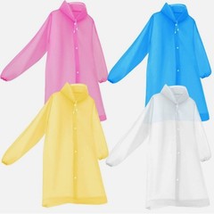 Men Black Waterproof Long Raincoat Rain Coat Hooded Trench Jacket Outdoor Hiking