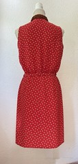 Alberto Aspesi Red Silk Wrap Dress Size IT 44 (S-M) Cute Little Yellow Chicks