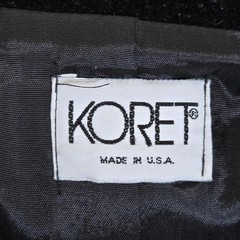 Koret Vintage 80s 90s Houndstooth Cropped Blazer