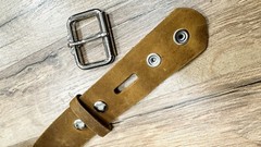 Three Row Pyramid Stud Belt Brown Leather Studded Belt Punk Goth By Funk Plus