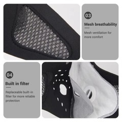 Anti Pollution Face Mask with Military Grade Protection Reusable Dust Half Mask