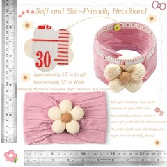 CÉLLOT 5 Pcs Baby Flower 1 Count (Pack of 5), Beige+Pink+Purple+Brown+Orange
