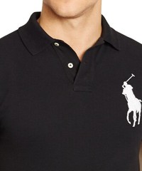 *NWT – POLO RALPH LAUREN Mens Big Pony Custom Fit Polo Shirt – BLACK – S – XXL